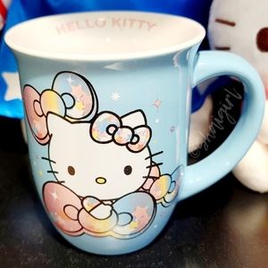 Hello Kitty by Sanrio x Silver Buffalo - 16 oz Wide Rim Blue Ceramic Mug NWT!